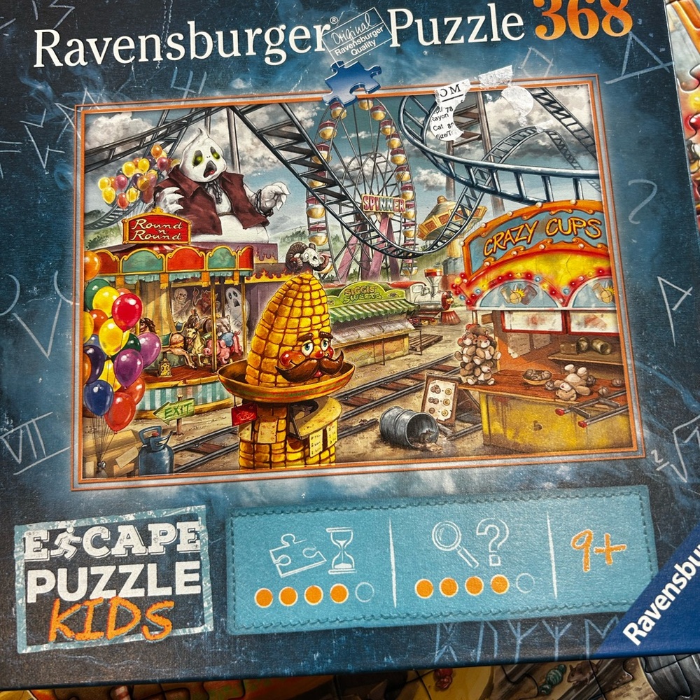 Ravensburger Puzzle - Amusement Park Adventure with Blue and Orange